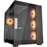 Cougar FV150, Midi-tower, zonder voeding, met USB/audio-aansluitingen, ATX, 1x USB-C 3.2 Gen 2, 2x USB 3.0, zwart