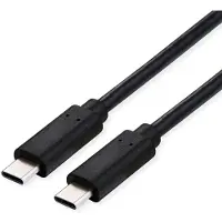 Value USB4 Gen3x2 kabel, Type-C naar Type-C, recht/recht, 8K UHD-2, 40 Gbit/s, 100W, zwart, 1 meter