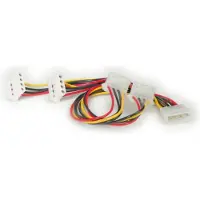 Roline Y-kabel 4 polig. HDD / 4x 4 pol. HDD (hoek), 0,45 m