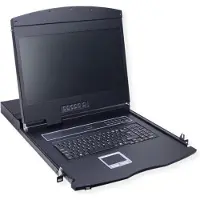 Value 19" KVM-switch, 8-poorts, 43 cm (17") TFT (4:3), VGA, USB, toetsenbordindeling Engels (UK)