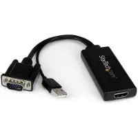 StarTech.com VGA to HDMI Adapter with USB Audio Power