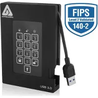 Apricorn Padlock Fortress FIPS validated Cijferslot - Externe harde schijf - 2 TB