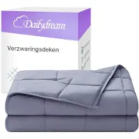 Nivion - Verzwaringsdeken - 155x200cm - 7 kg - Grijs - Katoen - weighted blanket - 1 persoons