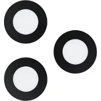 Eglo connect.z Fueva-Z Smart Inbouwlamp - Ø 8,5 cm - Zwart/Wit - Set 3 spots - Instelbaar wit licht - Dimbaar - Zigbee