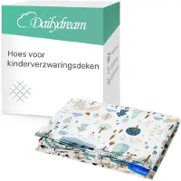 Nivion - Hoes verzwaringsdeken - 90x120cm - Bos - Katoen - verzwaringsdeken hoes