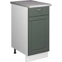 Vicco Onderkast voor spoelbak/kookplaat Fame-Line, Groen-Goud Landhuis/Wit, 40 cm, WB Marmer