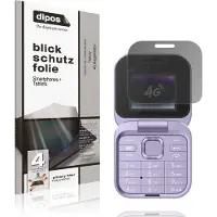 Dipos – Matte Privacy Screenprotector geschikt voor Tosuny 4G Klapptelefon | Anti-Spy Beschermfolie