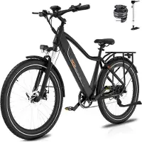 RCB Elektrische Fiets - 250W Motor - 36V 13Ah - Tot 60-90km - 7 Versnellingen - Met App en NFC - Zwart
