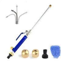 INF Jet Power Washer Hogedrukreiniger voor tuinslang 2 sproeiers 3/4" Blue