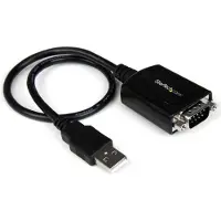StarTech.com Kabel Adapter - StarTech - USB naar DB9 RS232 Serie - 30 cm - COM Poort Opslag - Zwart