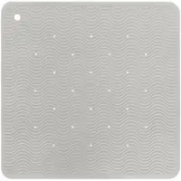 Hevea Wave Badmat Square - Granite