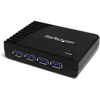 StarTech.com ST4300USB3EU - 4 Port Black SuperSpeed USB 3.0 Hub