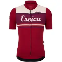 Santini - Eroica Orcia - Fietsshirt S, rood
