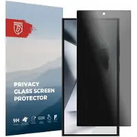 Rosso Privacy Screen Protector Geschikt voor de Samsung Galaxy S24 Ultra - 9H Gehard Glas - Case Friendly Tempered Glass - Eenvoudige Installatie