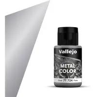 Vallejo Hobbyverf Acrylverf - 77724 Metal Color Silver - Acryl (32 ml) Verf flesje - 32 ml