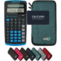 Texas Instruments TI-30 ECO RS incl. WYNGS Beschermhoes Turkoois - Wetenschappelijke Rekenmachine - Basis Pakket