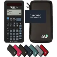 Texas Instruments TI-30X Pro MathPrint incl. WYNGS Beschermhoes Zwart - Wetenschappelijke Rekenmachine - Basis Pakket
