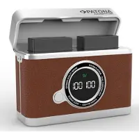 PATONA Duo Oplader USB-C voor Sony NP-FW50 - Retro Design - Oplaadbox voor 2 Accu’s
