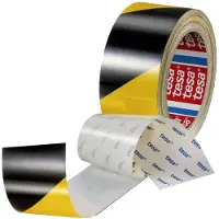 TESA ANTI-SCRATCH 60960-00002-00 Vloermarkeringstape Zwart/geel (l x b) 20 m x 50 mm 1 stuk(s)