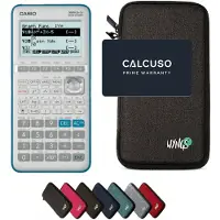 Casio Graph 35+E II incl. WYNGS Beschermhoes Donkergrijs - Grafische Rekenmachine - Basis Pakket