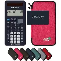 Texas Instruments TI-30X Plus MathPrint incl. WYNGS Beschermhoes Roze - Wetenschappelijke Rekenmachine - Basis Pakket