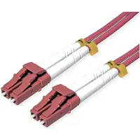 Roline glasvezelkabel 50/125µm OM4, LC/LC, staal gepantserd, LSOH, violet, 5 m