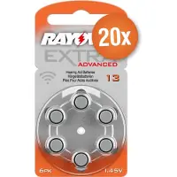 Rayovac Voordeelpak gehoorapparaat batterijen - Type 13 (oranje) - 20 x 6 stuks