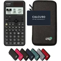 Casio fx-991CW ClassWiz incl. WYNGS Beschermhoes Donkergrijs - Wetenschappelijke Rekenmachine - Basis Pakket (speciaal voor België)