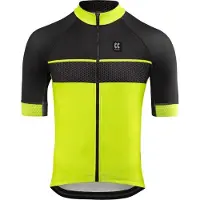 Kalas Pure Z Fietsshirt Heren Zwart/Fluo Geel Maat 2/S |