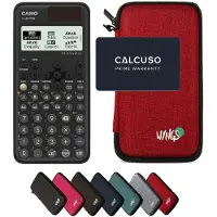 Casio fx-991CW ClassWiz incl. WYNGS Beschermhoes Rood - Wetenschappelijke Rekenmachine - Basis Pakket (speciaal voor België)