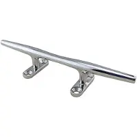 PLASTIMO Stainless Steel Round Base Mooring Cleat Transparant 200 mm
