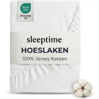 Dreamhouse Hoeslaken - enkel jersey - wit - 80/90/100x200 cm
