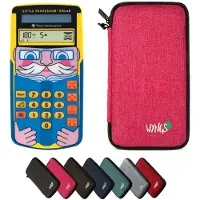 Texas Instruments TI-Little Professor incl. WYNGS Beschermhoes Roze - Interactieve Rekentrainer - Basis Pakket