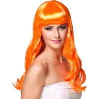 Boland Pruik lang haar oranje