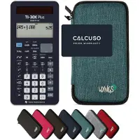 Texas Instruments TI-30X Plus MathPrint incl. WYNGS Beschermhoes Turkoois - Wetenschappelijke Rekenmachine - Basis Pakket