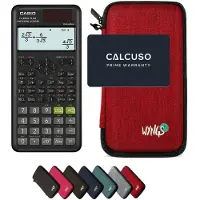 Casio fx-85ES Plus 2nd edition incl. WYNGS Beschermhoes Rood - Wetenschappelijke Rekenmachine - Basis Pakket