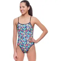 Turbo Origami Thin Strap Swimsuit Veelkleurig 4XL Vrouw