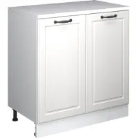 Vicco Keukenkast voor schuine wand R-Line Wit Landhuis 80 cm zonder schuine kant met 2 deuren, Model 61827