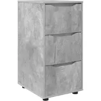 vidaXL Opbergkast 40 x 48 x 81 cm Bewerkt hout Beton Grijs