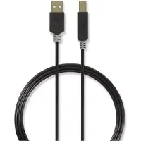 Nedis USB-Kabel | USB-A Male | USB-B Male | 480 Mbps | 2 m | 1 stuks - CCBW60100AT20 CCBW60100AT20