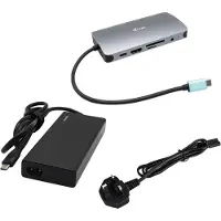 I-Tec USB Hub - - C31NANOVGA77W - Zilver - USB 3.2 Gen 1 - Snelheid 10 Gbit/s