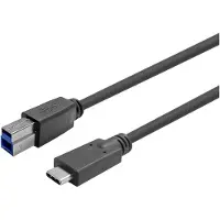 VivoLink PROUSBCBMM7.5 USB-kabel 7,5 m USB 3.2 Gen 1 (3.1 Gen 1) USB C USB B Zwart