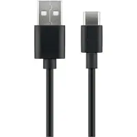 Microconnect USB3.1CCHAR2B, 2 meter, USB-A, USB-C, USB 2.0, zwart