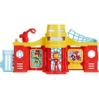 Adlibris Hasbro Spidey en zijn Supervrienden - Iron Man Toren Speelset + Actiefiguur - Interactieve functies - Vanaf 3 jaar - F9351