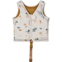 Liewood - Kid's Dove Swim Vest - Zwemvest 15-19 kg, sea creature /geel