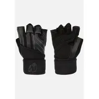 Gorilla wear Dallas Wrist Wrap Handschoenen 2.0 - Zwart/Grijs - XL