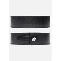 Gorilla wear Halterriem - 4 Inch Carbon Leren Lever Belt - Zwart - S