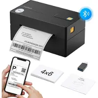 Inateck PR40 Thermische labelprinter, USB & Bluetooth Verbinding, 4 x 6, compatibel met Phone, Windows, MacOS, Chrome, USPS, zwart
