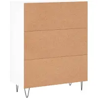 vidaXL Dressoir 69,5x34x90 cm bewerkt hout wit