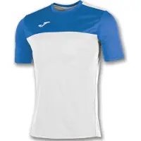 Joma Winner Shirt Korte Mouw Kinderen - Wit / Royal | Maat: 128-140